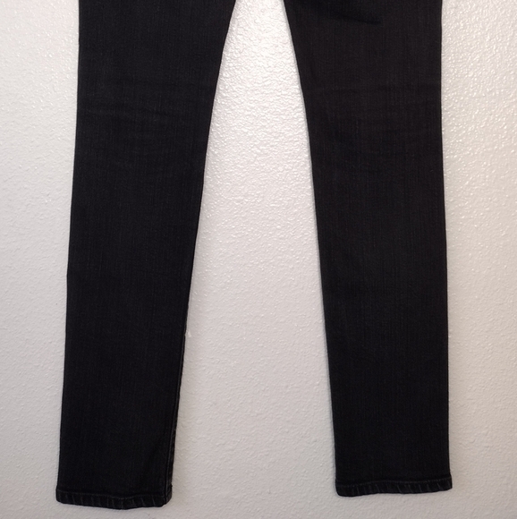 All Saints Spitalfields Women's Black Denim Pipe Skinny Low Rise Jeans Sz 30/32 - Picture 6 of 16